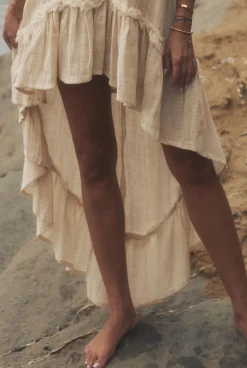 Outlet Bina - Boho Beige Maxi Dress Women Every Day