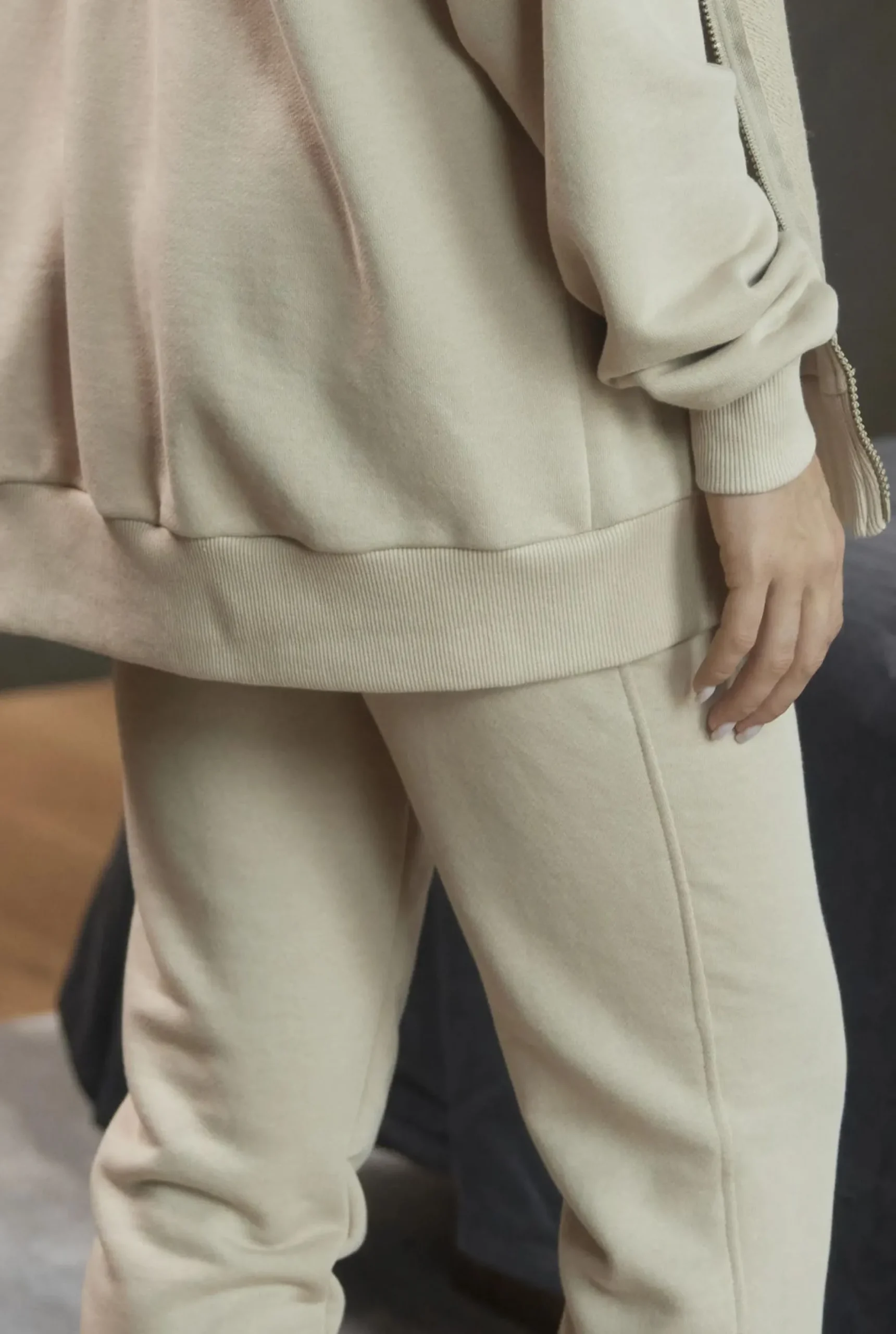 Flash Sale Boston Set - Comfortable Beige Tracksuit Set Women Tracksuits