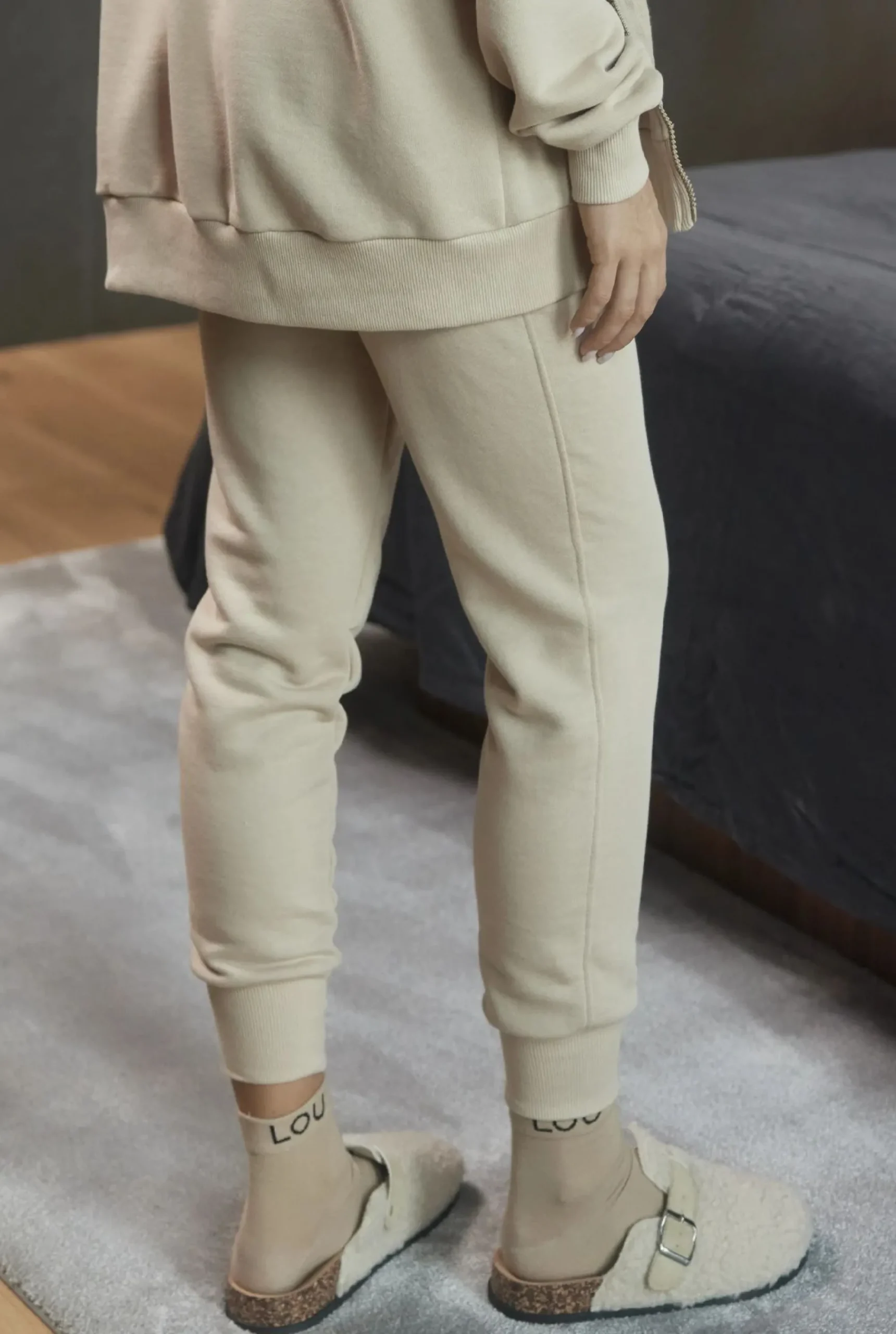 Flash Sale Boston Set - Comfortable Beige Tracksuit Set Women Tracksuits