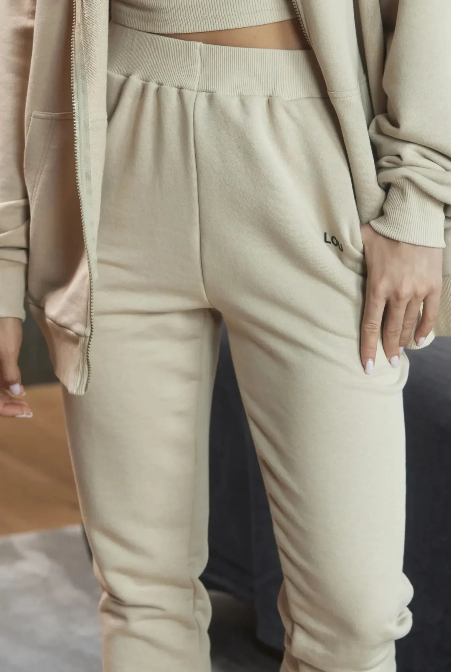 Flash Sale Boston Set - Comfortable Beige Tracksuit Set Women Tracksuits