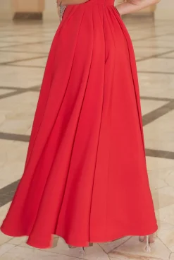 Outlet Bride - Sweeping Red Dress Women Wedding