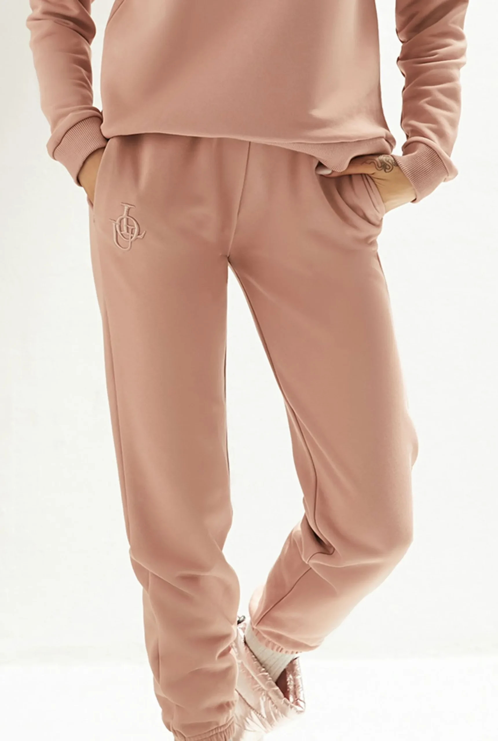 New Chantal - A Charming Tracksuit With Subtle Embroidery Women Sets