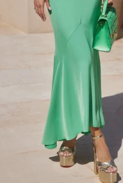 Discount Dagnez - Airy Maxi Dress With Decorative Choker Women Date