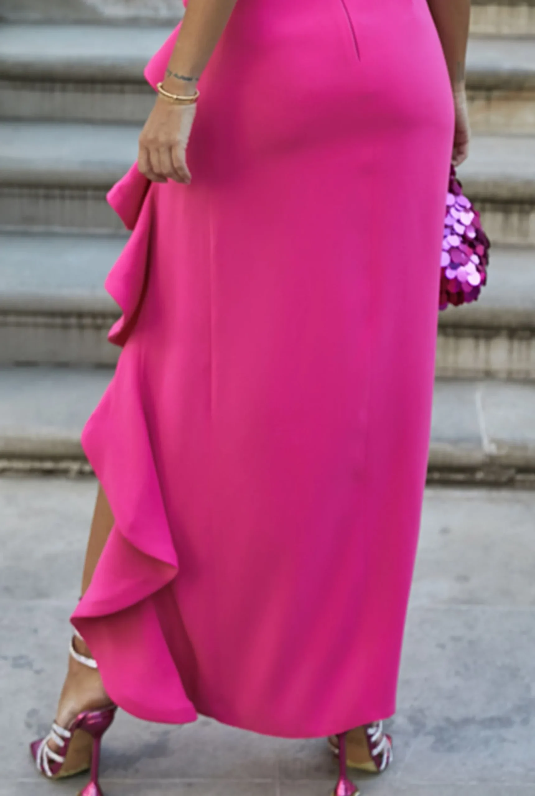 Cheap Fernanda Pink - Maxi Dress In Intense Pink Women Wedding