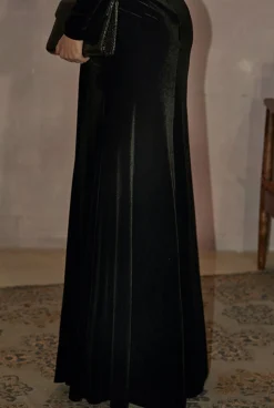 Discount Garlana - Black Velor Dress Women New Year'S Eve