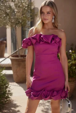 Online Glenn - Mini Dress With Ruffles Women Wedding