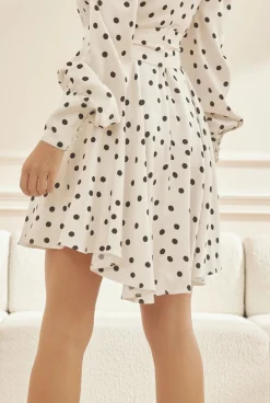 Sale Hera - Mini Polka Dot Dress Women Wedding