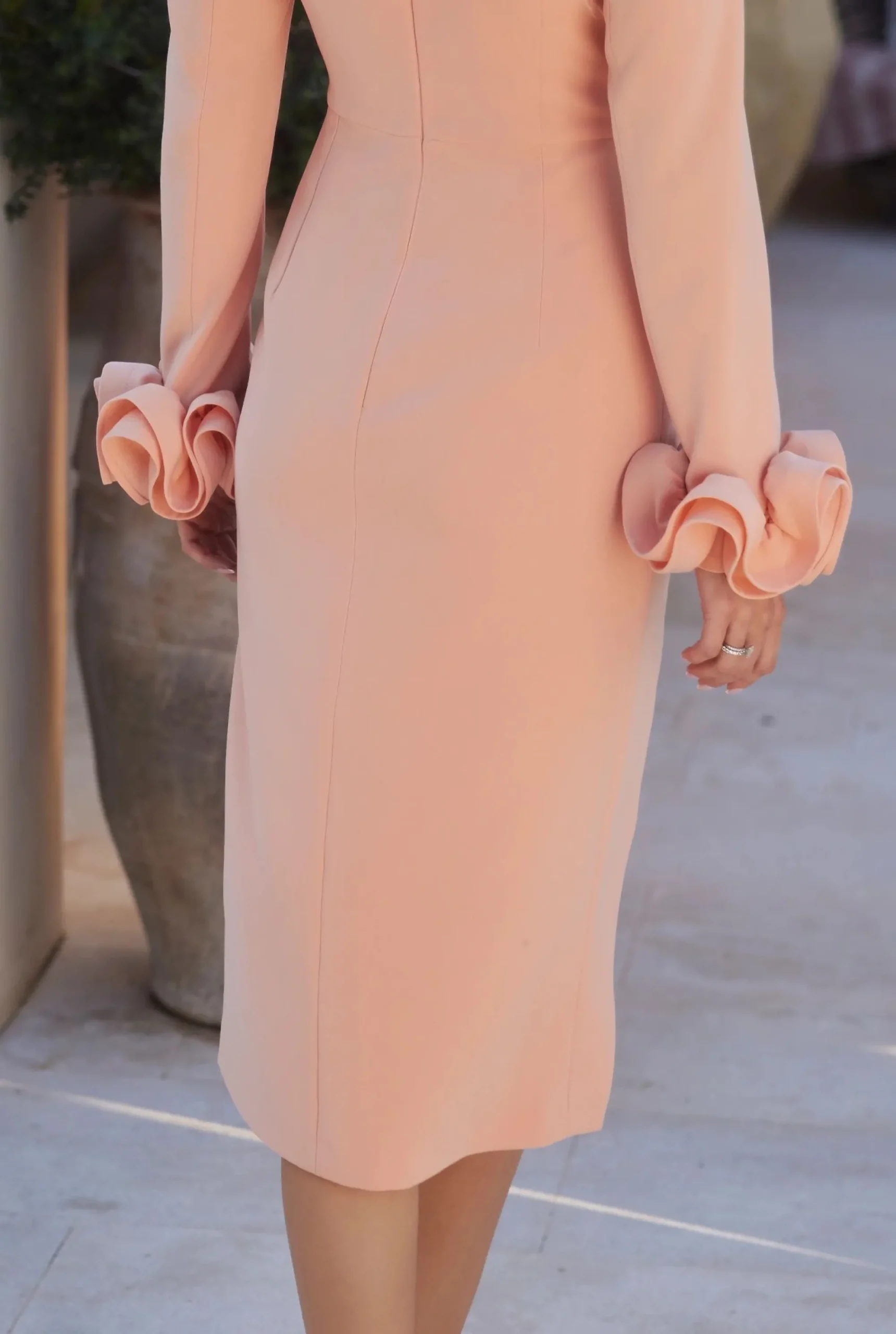 Fashion Infinity - Long Sleeve Dress With Fancy Finish Women Wedding