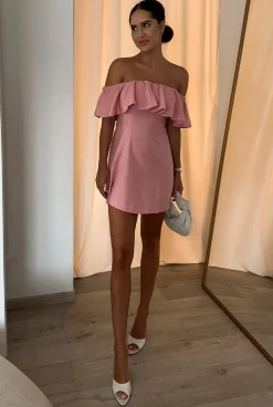 Hot Isidora - Exclusive Mini Dress In A Shade Of Powder Pink Women Every Day