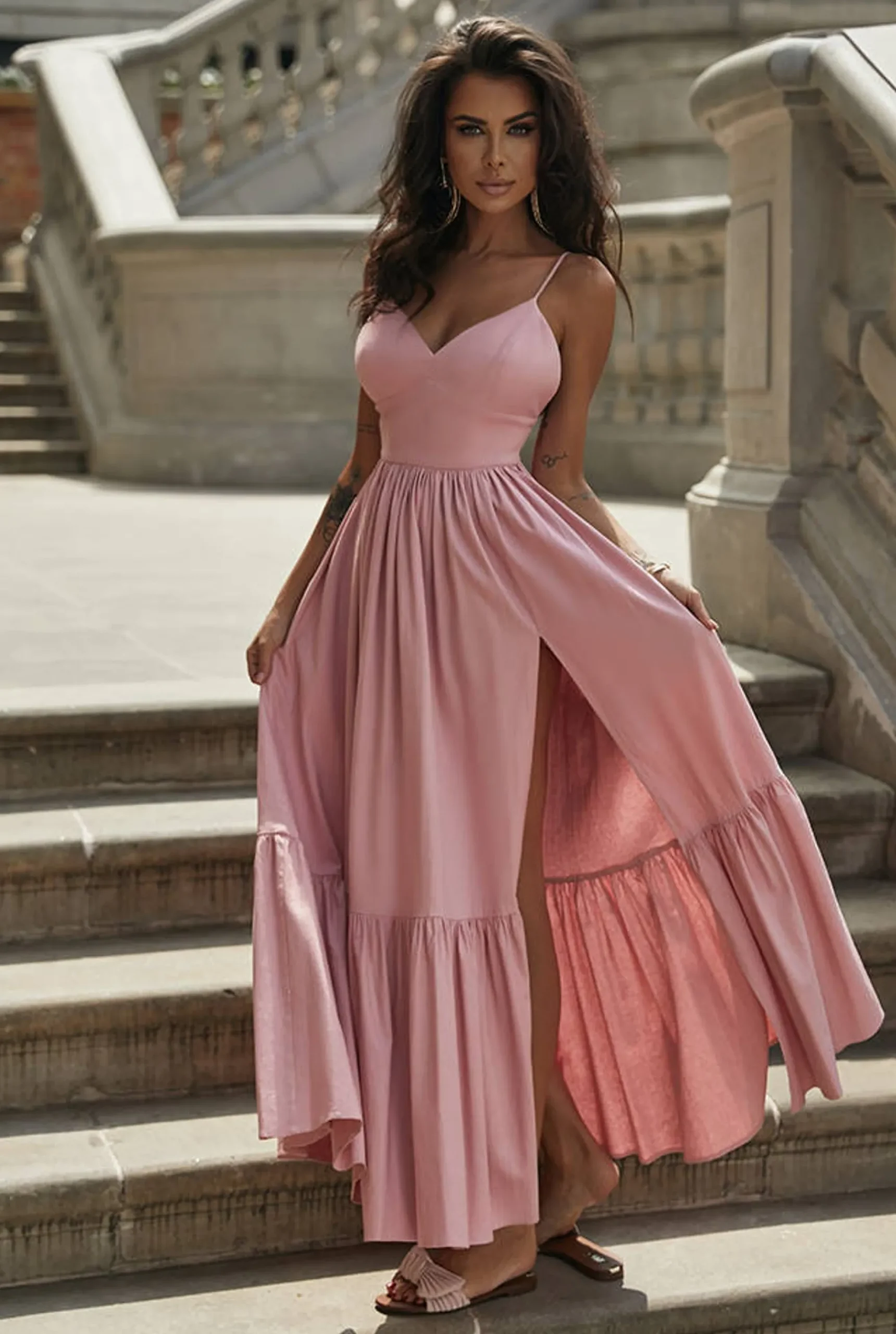 Best Sale Kamalla Pink - Harmony Of Pink In A Maxi Dress Women Every Day