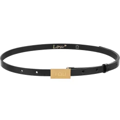 Cheap Lita Belt - Elegant Black Women'S Belt With Gold Lou Buckle Women Belts