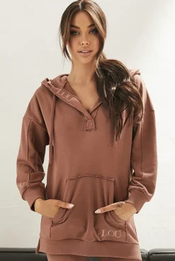 Cheap Marusha - Chocolate Tracksuit With Logo Embroidery Women Tracksuits