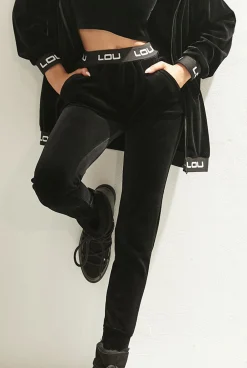 Outlet Missi - Three-Piece Velour Tracksuit With Logical Elastics Women Tracksuits