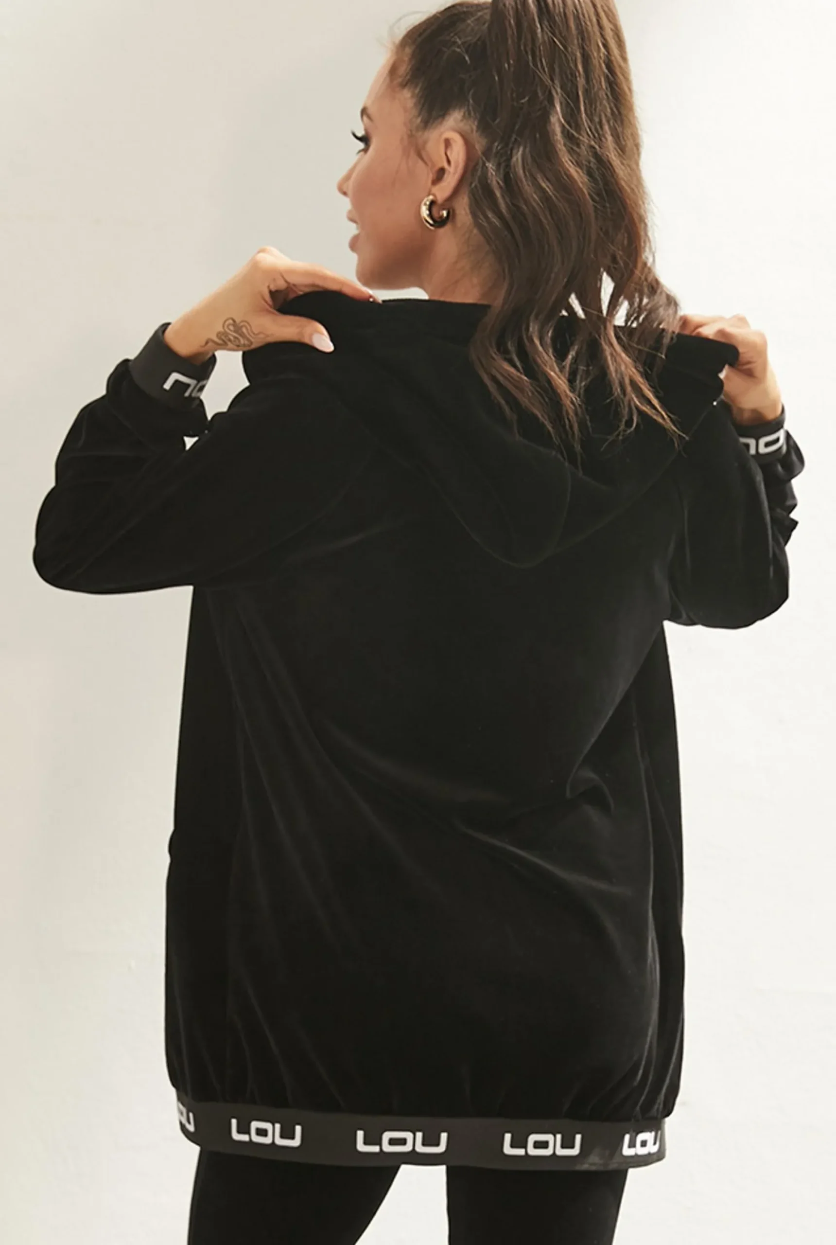 Outlet Missi - Three-Piece Velour Tracksuit With Logical Elastics Women Tracksuits
