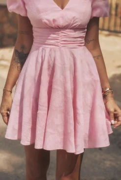 Best Sale Nilda - Mini Cocktail Dress In Powder Pink Women Christening