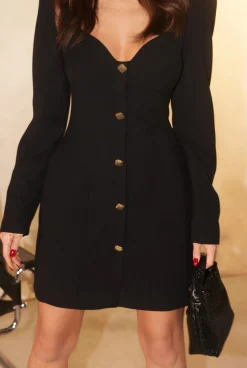 Fashion Nirmala - Black Mini With Sweetheart Neckline Women Every Day