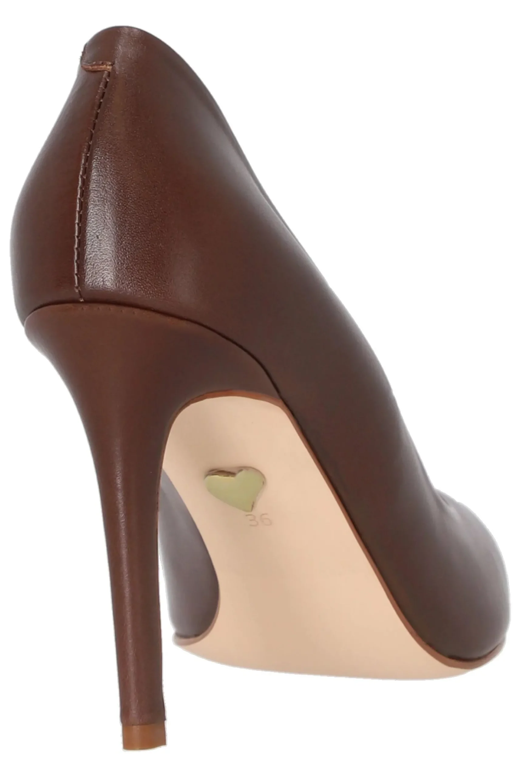 Sale Paris - Classic Leather Pumps In Chocolate Shade Women Shoes