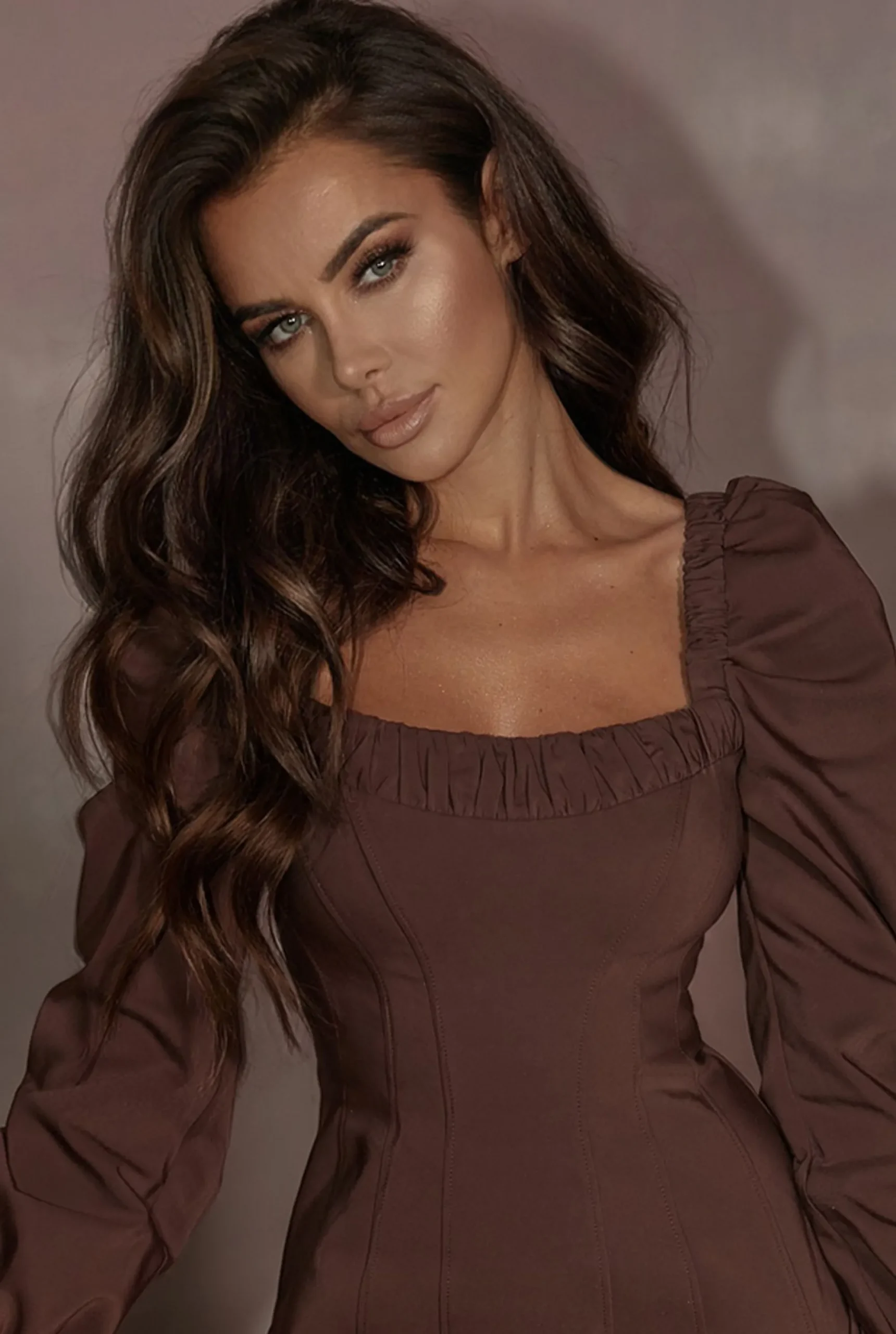 Shop Royce Chocolate - Fitted Mini In Chocolate Shade Women Every Day