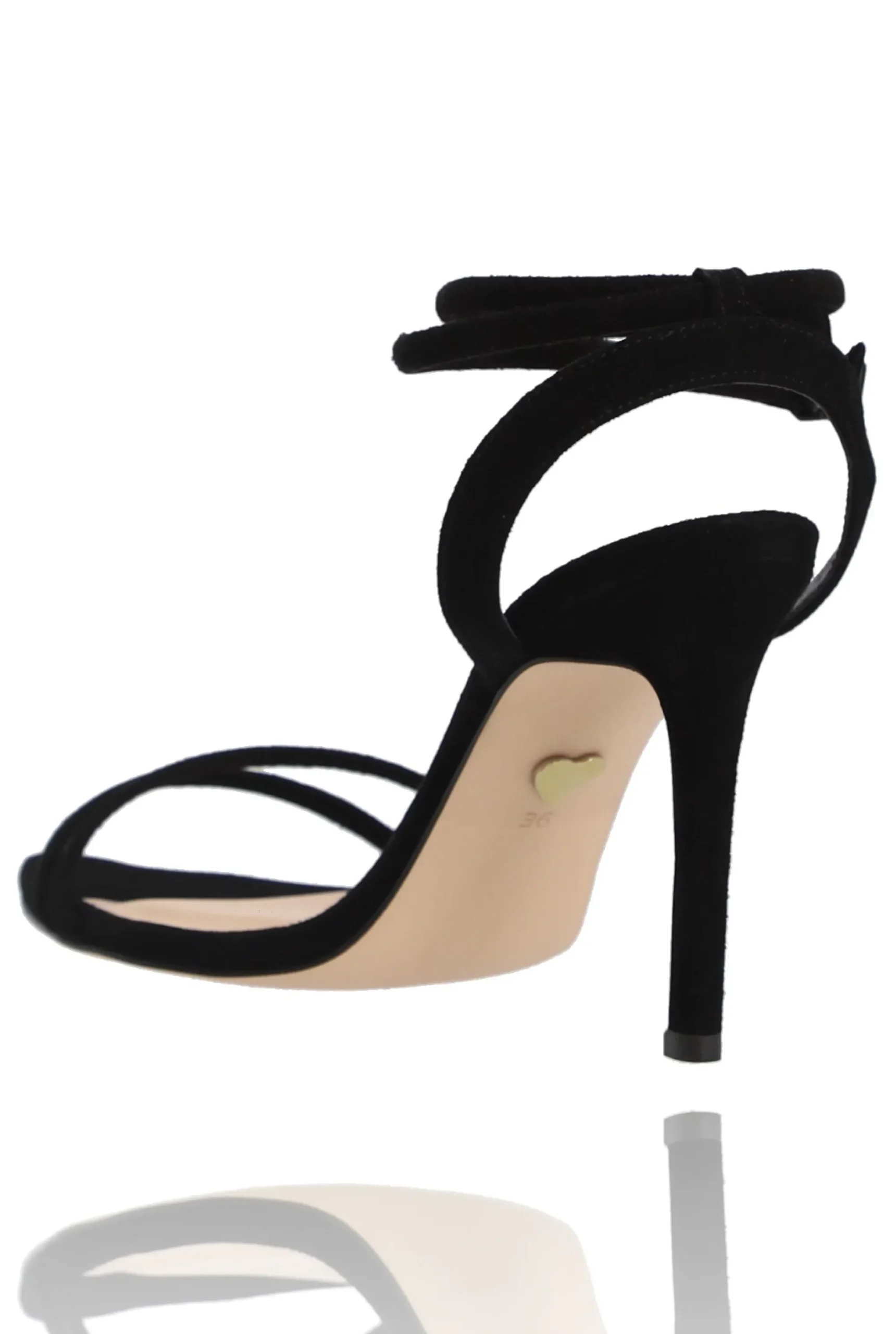 Best Soile - Black Natural Suede Goatskin Stilettos Women Shoes