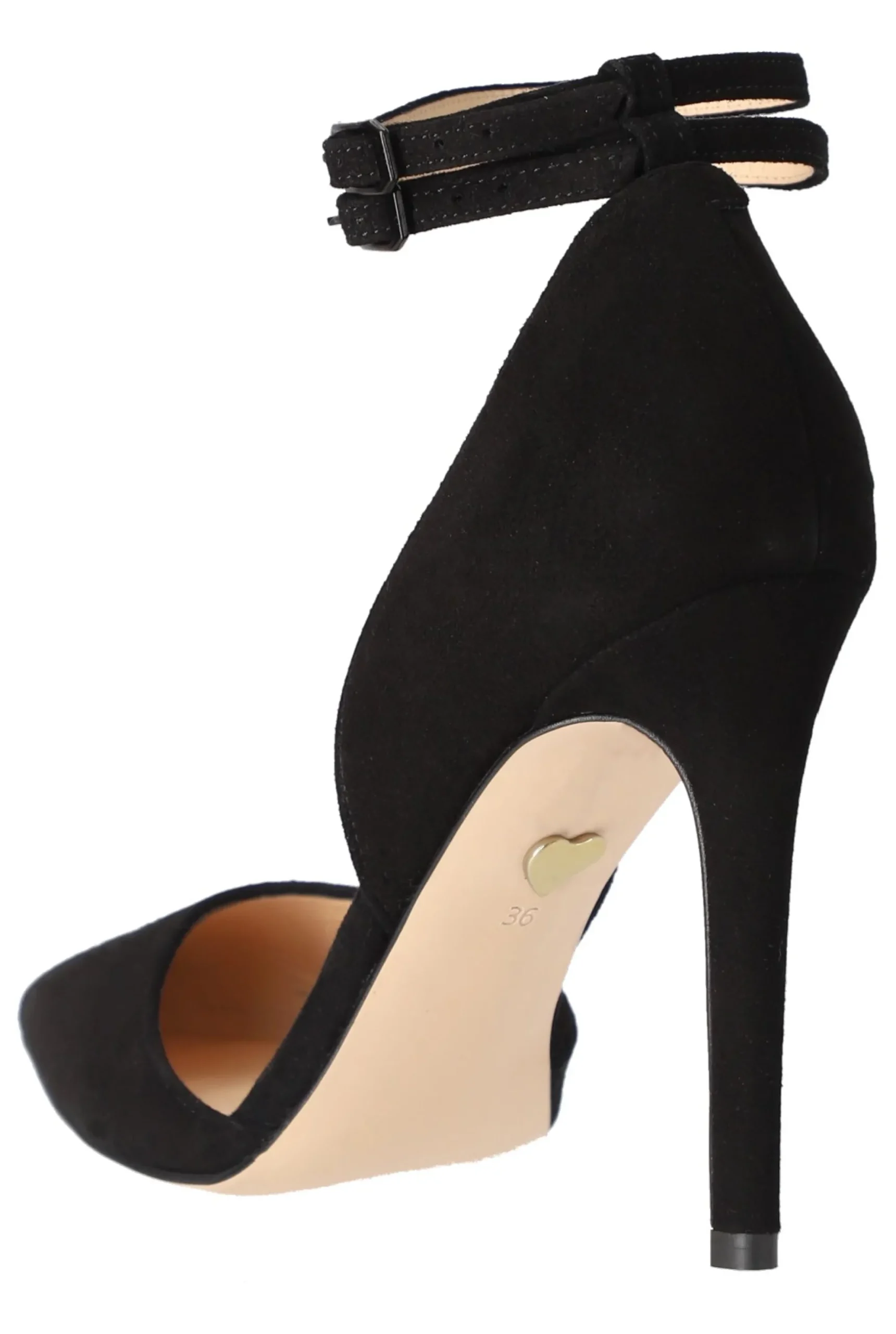 Cheap Terry - Black Suede Stilettos With Covered Toes Women Shoes