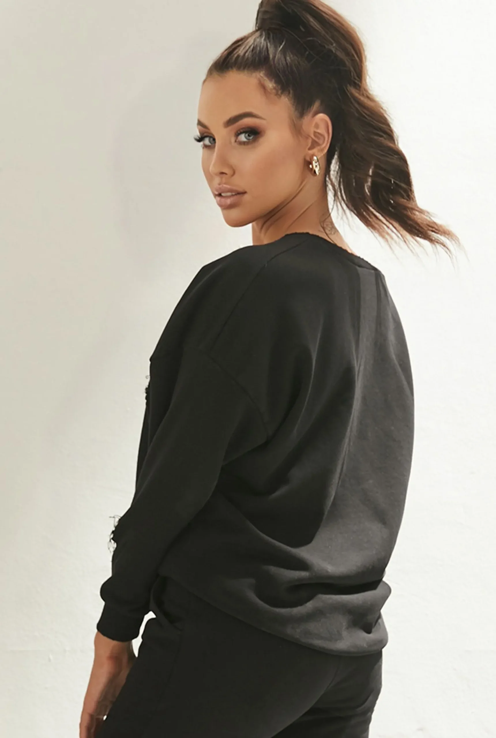 Cheap Tess - Logan Tracksuit With Neckline And Holes Women Tracksuits
