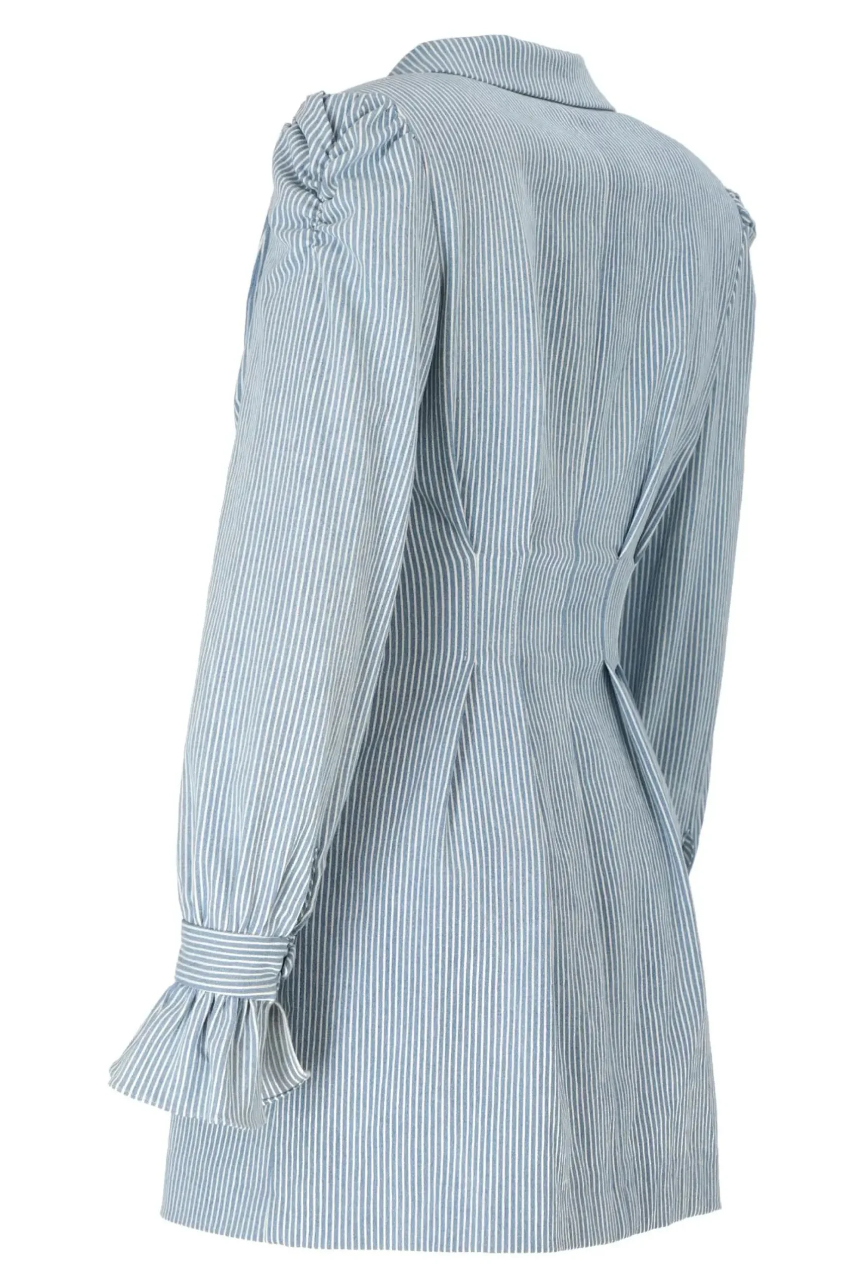 Hot Vari - Blue Denim Mini Dress With Neckline Women Wedding