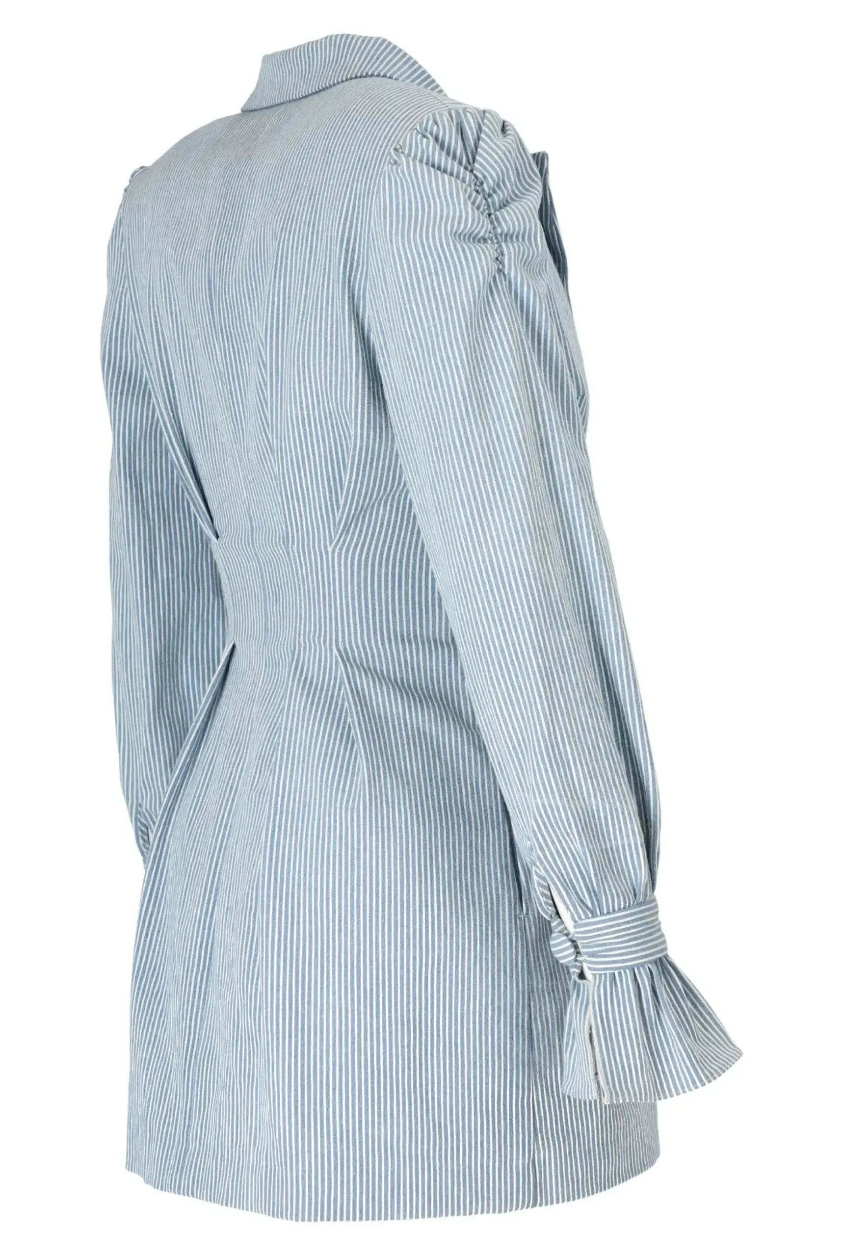 Hot Vari - Blue Denim Mini Dress With Neckline Women Wedding