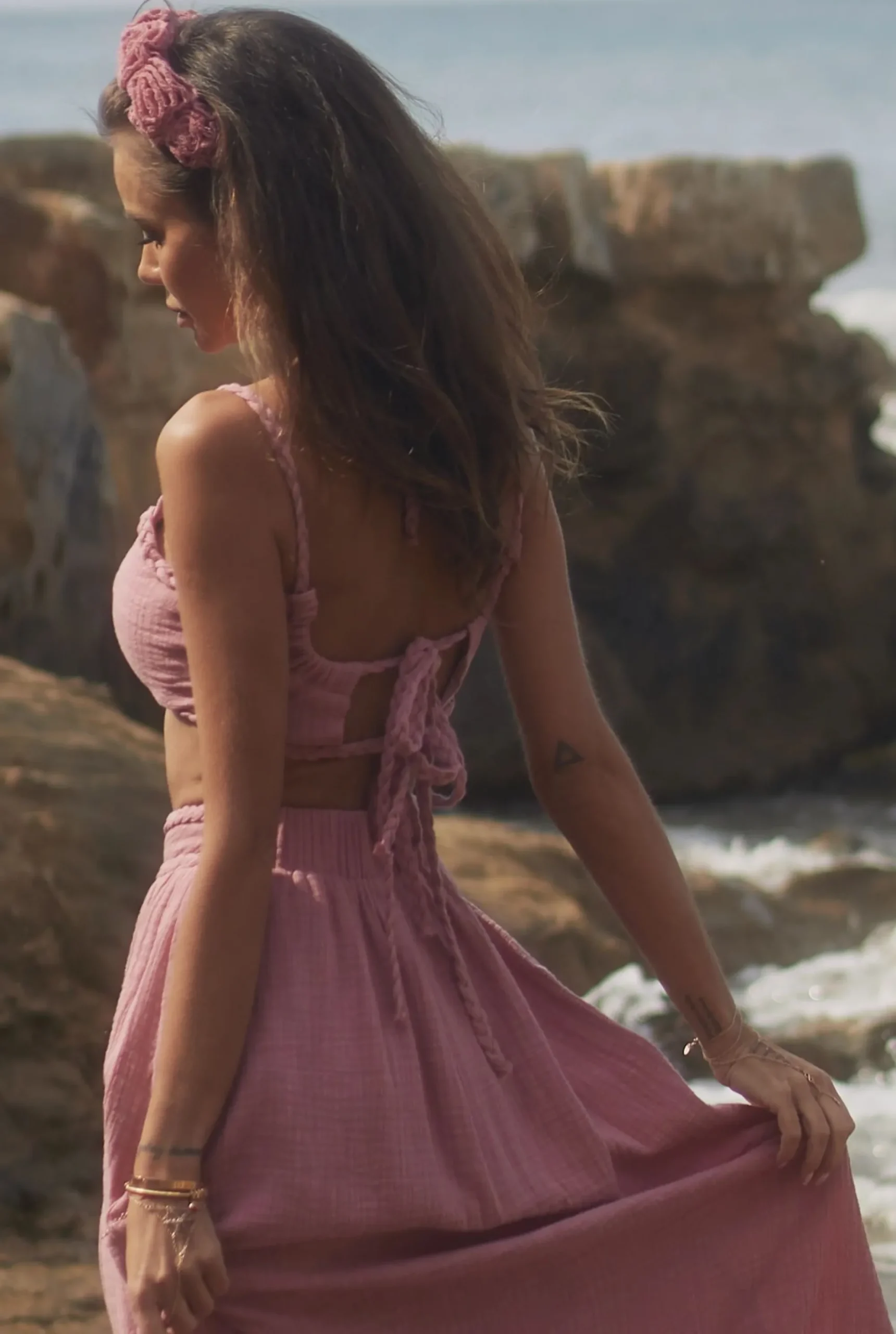 New Vernon - Asymmetrical Set In Dirty Pink Women Every Day
