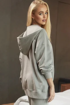 Clearance Zorca Zip Ash-Colored Set Women Tracksuits